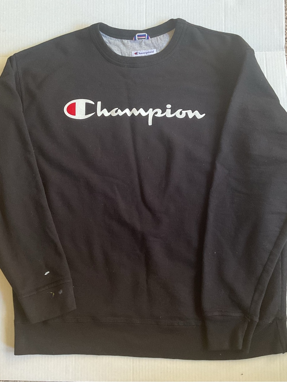 Champion Black Crewneck Sweatshirt Pullover XL